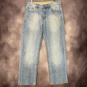Vintage UNIONBAY Jeans Men's 34x30 Light Wash Relaxed Straight 90s